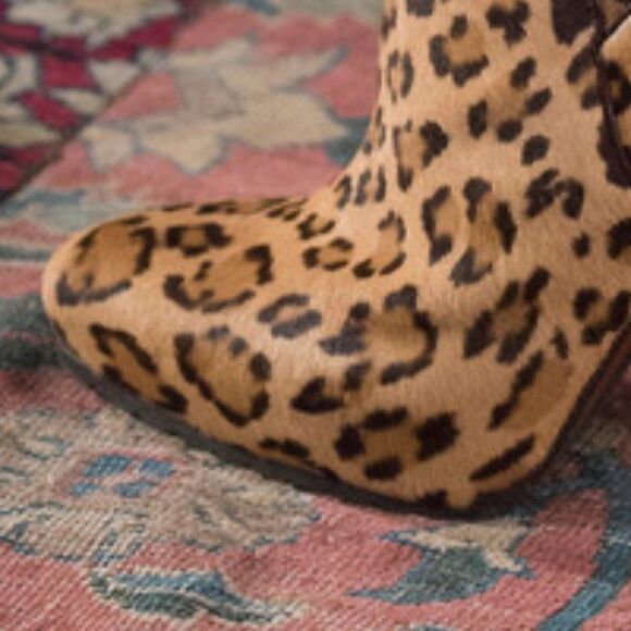 Ralph Lauren Fall Runway Collection Made in Italy Cayla Leopard Haircalf Boot - Picture 7 of 16